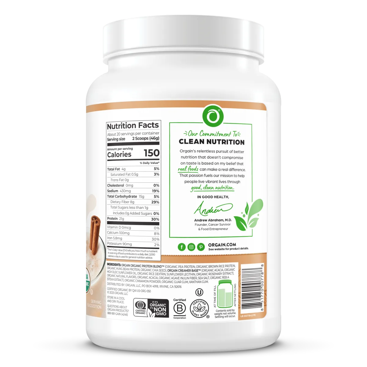Organic Protein? Plant Based Protein Powder - Horchata