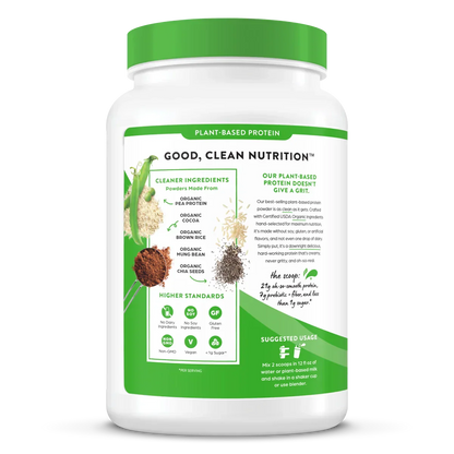 Organic Protein? Plant Based Protein Powder - Creamy Chocolate Fudge