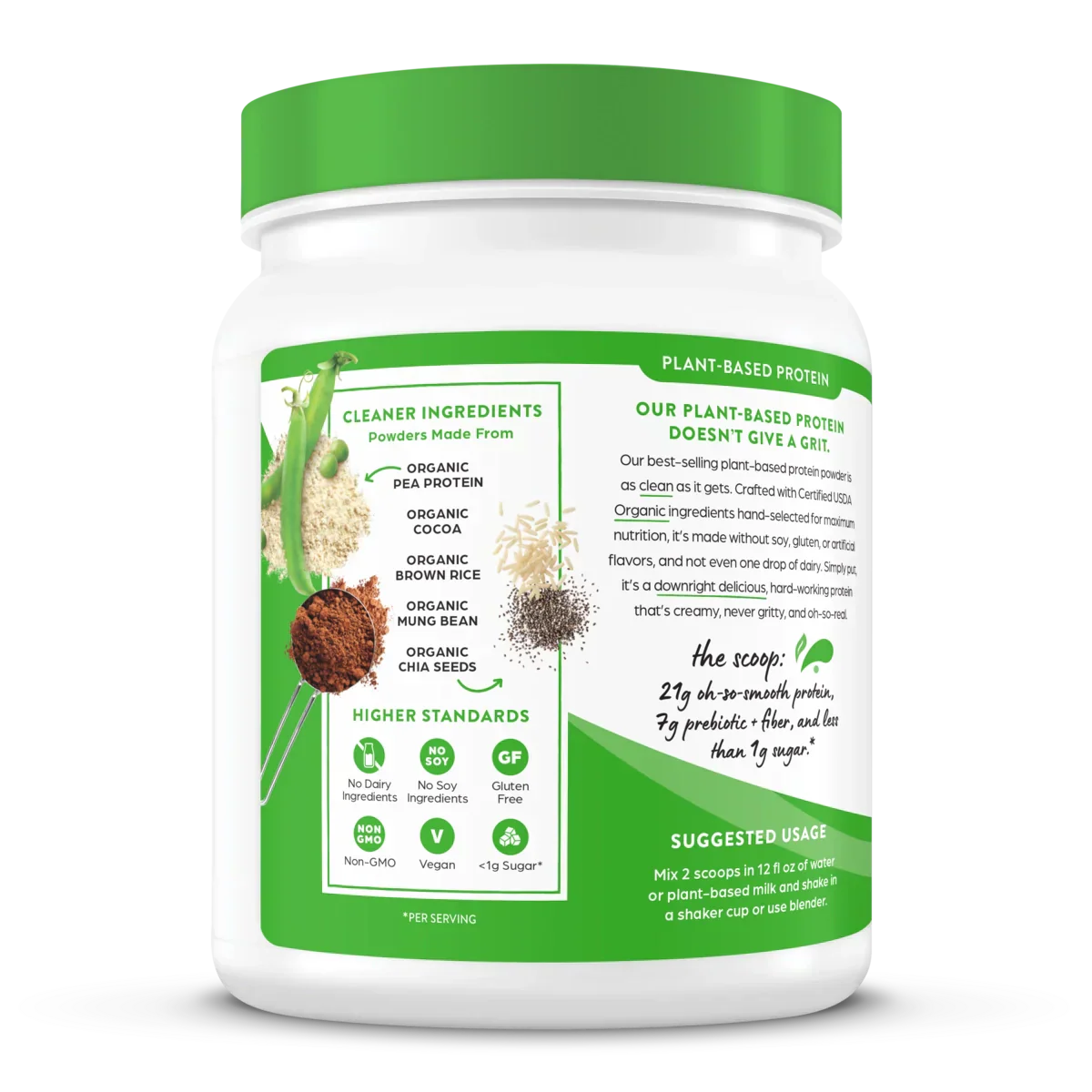 Organic Protein? Plant Based Protein Powder - Creamy Chocolate Fudge