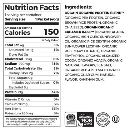 Organic Protein? Plant Based Protein Powder - Creamy Chocolate Fudge