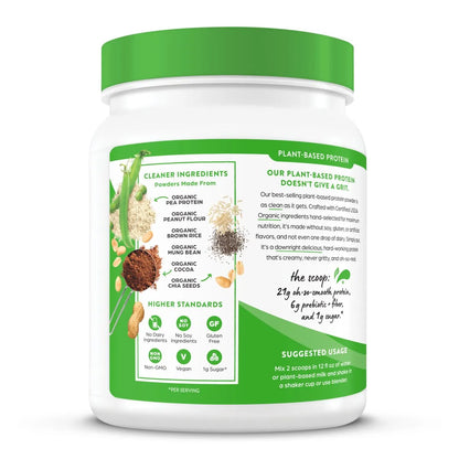 Organic Protein? Plant Based Protein Powder - Chocolate Peanut Butter