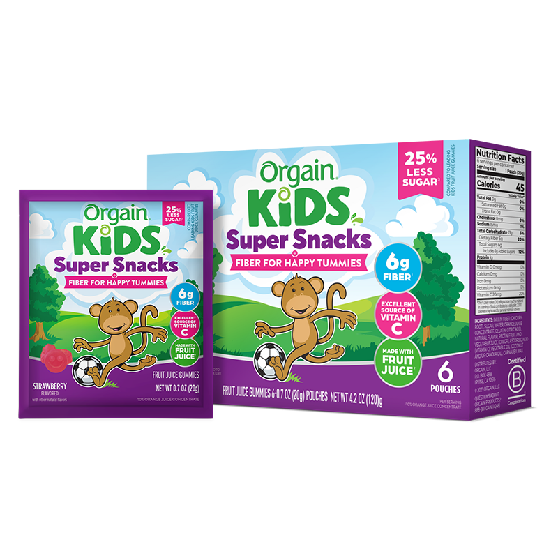 Kids Super Snacks + Fiber for Happy Tummies